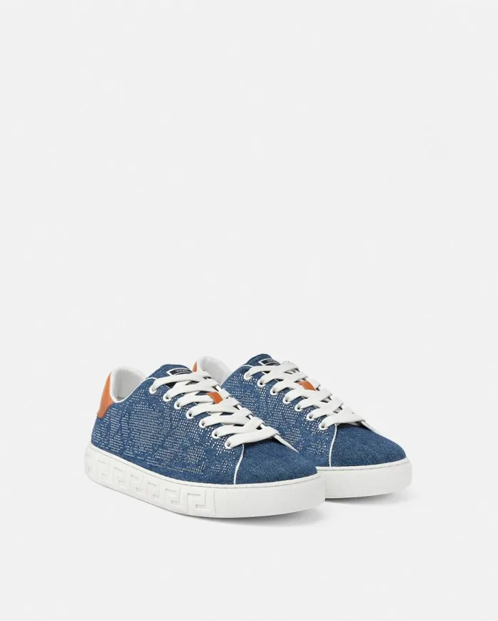 Versace Sneakers Greca Sneakers Blue 8211 Men Versace Sneakers Greca Sneakers Blue 8211 Men