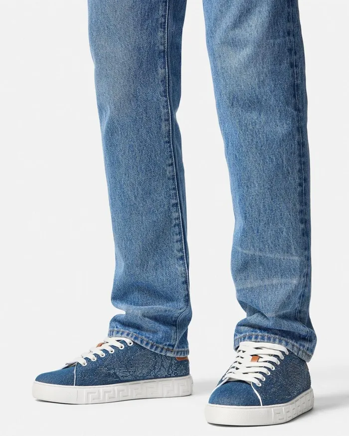 Versace Sneakers Greca Sneakers Blue 8211 Men Versace Sneakers Greca Sneakers Blue 8211 Men