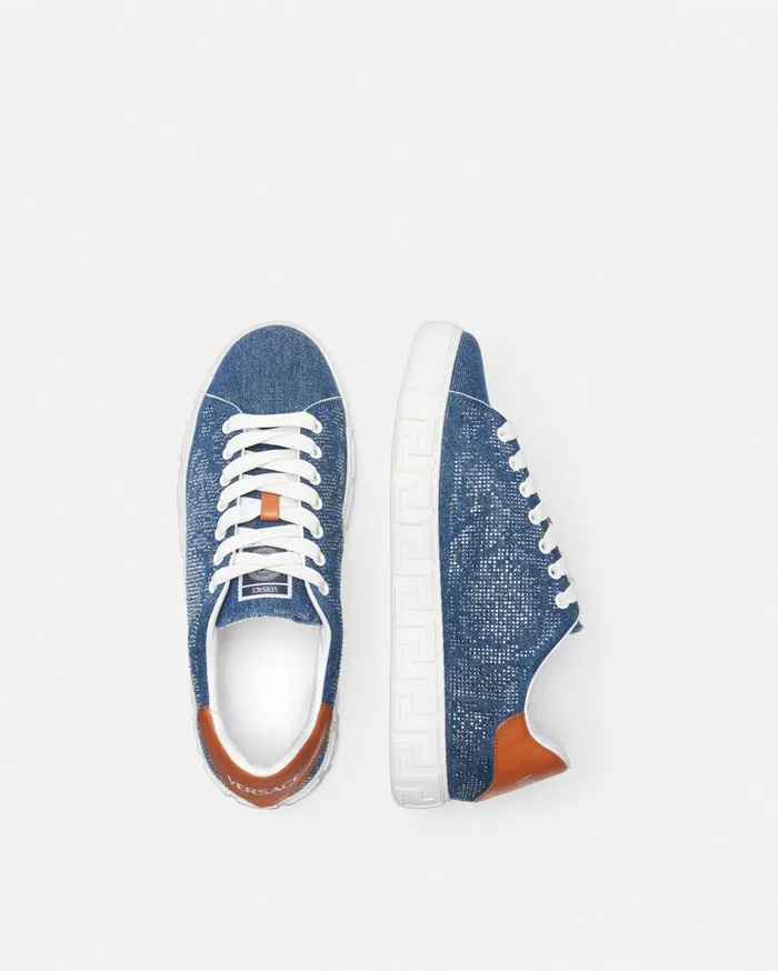 Versace Sneakers Greca Sneakers Blue 8211 Men Versace Sneakers Greca Sneakers Blue 8211 Men