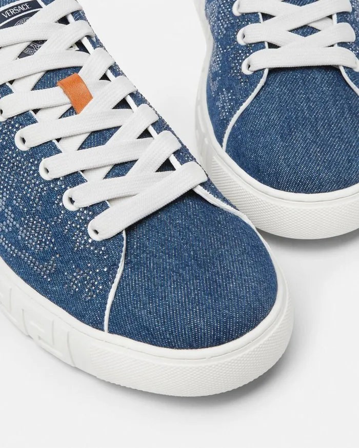 Versace Sneakers Greca Sneakers Blue 8211 Men Versace Sneakers Greca Sneakers Blue 8211 Men