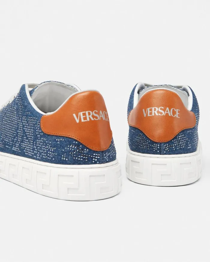 Versace Sneakers Greca Sneakers Blue 8211 Men Versace Sneakers Greca Sneakers Blue 8211 Men