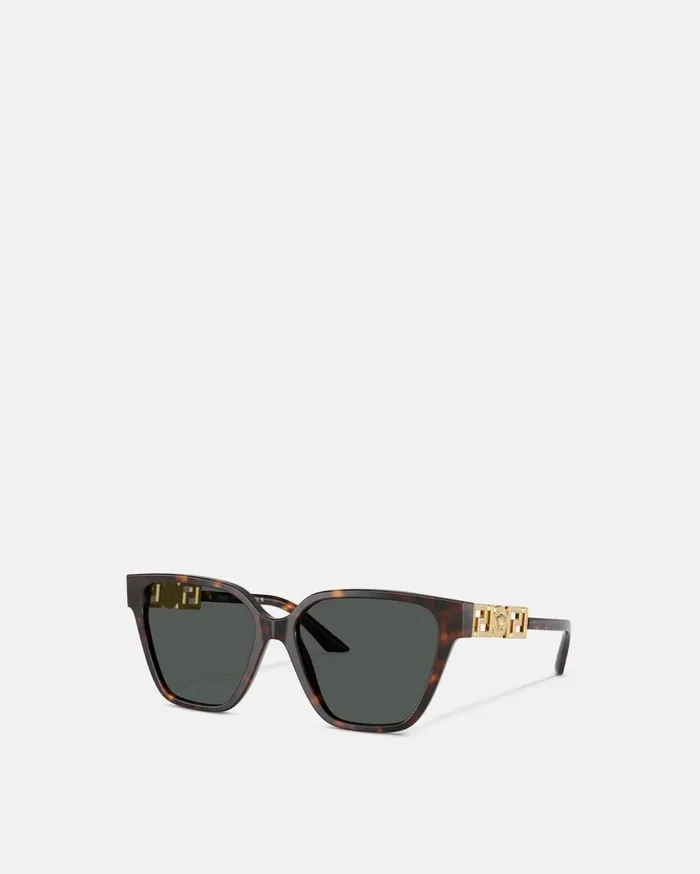 Versace Sunglasses Greca Strass Butterfly Sunglasses Blackgold 8211 Women