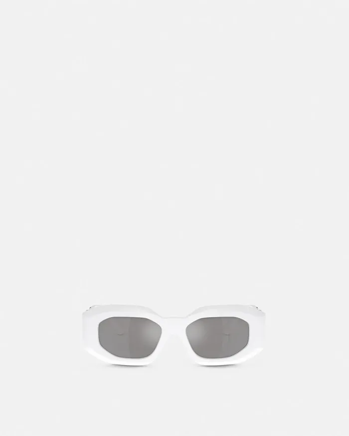 Versace Sunglasses Maxi Medusa Biggie Sunglasses White 8211 WomenMen Versace Sunglasses Maxi Medusa Biggie Sunglasses White 8211 WomenMen