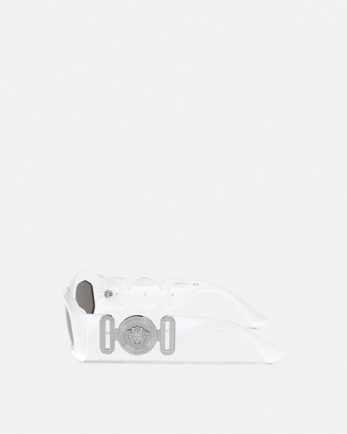 Versace Sunglasses Maxi Medusa Biggie Sunglasses White 8211 WomenMen Versace Sunglasses Maxi Medusa Biggie Sunglasses White 8211 WomenMen