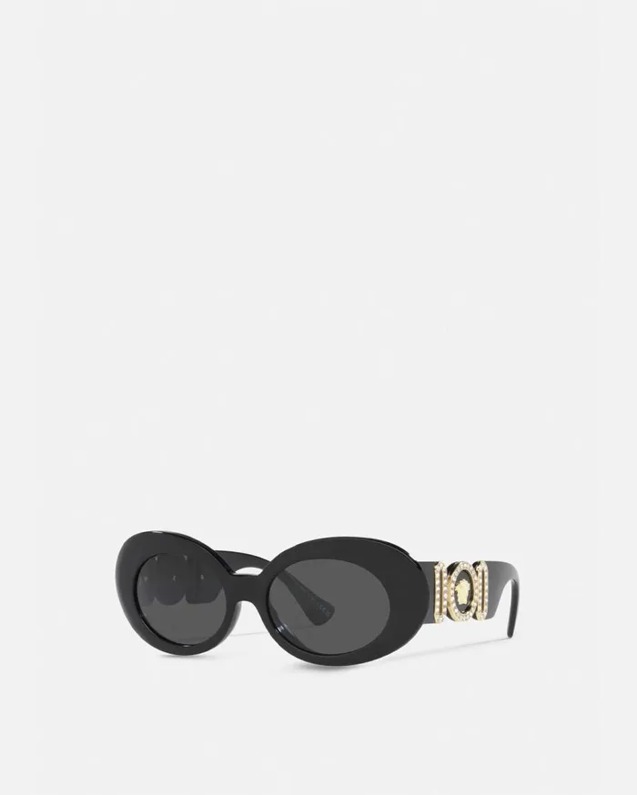 Versace Sunglasses Medusa Biggie Oval Sunglasses Black 8211 Women