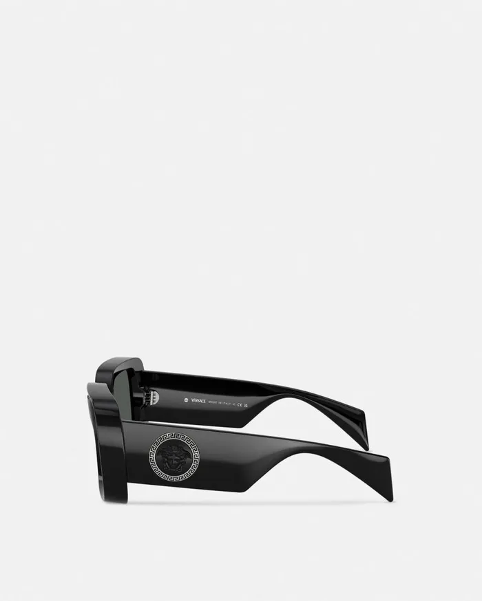 Versace Sunglasses Medusa Medallion Sunglasses Black 8211 WomenMen Versace Sunglasses Medusa Medallion Sunglasses Black 8211 WomenMen
