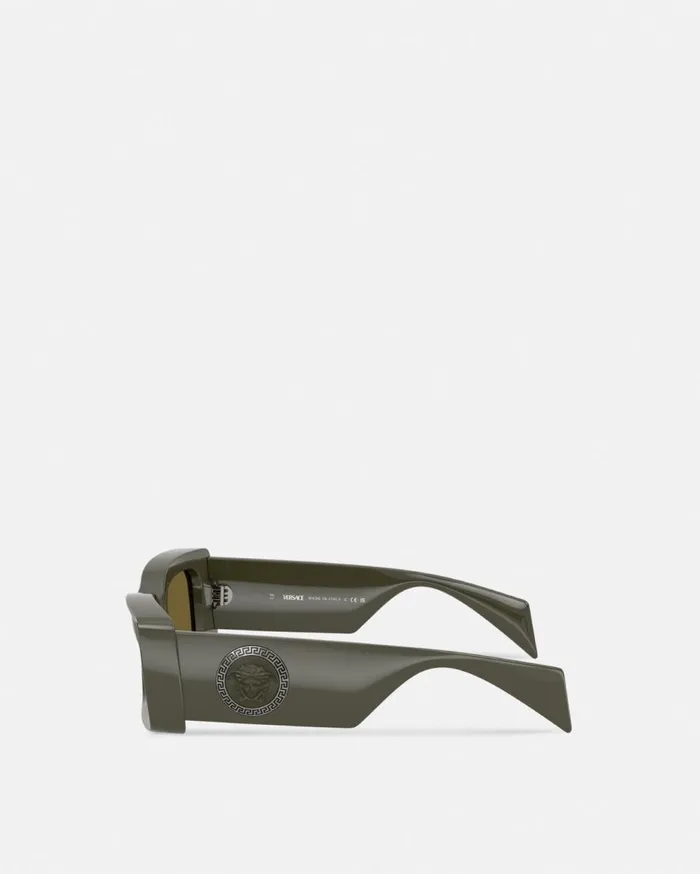 Versace Sunglasses Medusa Medallion Sunglasses Gray 8211 WomenMen Versace Sunglasses Medusa Medallion Sunglasses Gray 8211 WomenMen