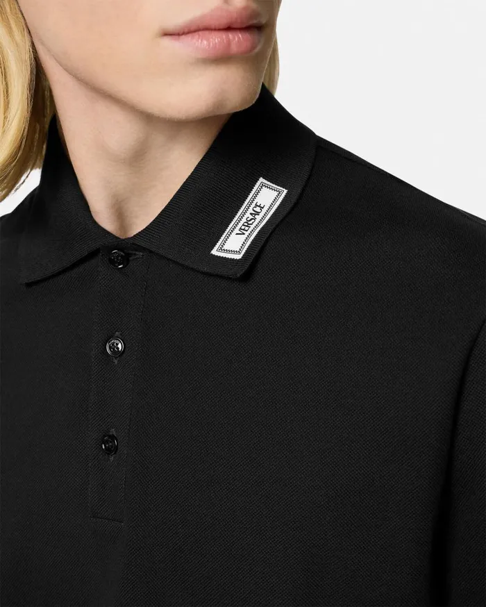 Versace TShirts and Polos 90s Vintage Logo Polo Shirt Black 8211 Men Versace TShirts and Polos 90s Vintage Logo Polo Shirt Black 8211 Men
