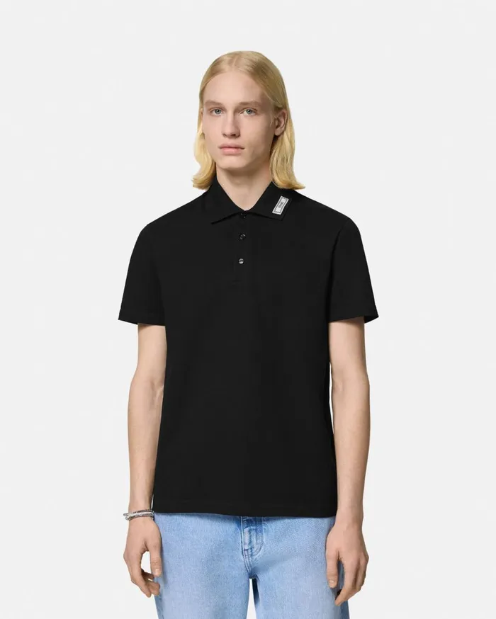 Versace TShirts and Polos 90s Vintage Logo Polo Shirt Black 8211 Men Versace TShirts and Polos 90s Vintage Logo Polo Shirt Black 8211 Men
