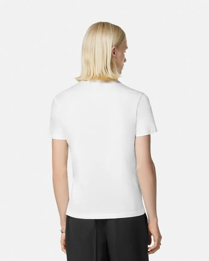 Versace TShirts and Polos Crystal Medusa Cartouche TShirt White 8211 Men Versace TShirts and Polos Crystal Medusa Cartouche TShirt White 8211 Men