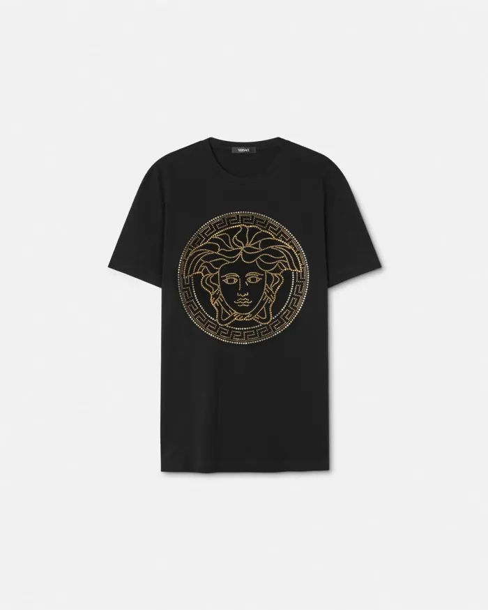 Versace TShirts and Polos Crystal Medusa TShirt Black 8211 Men