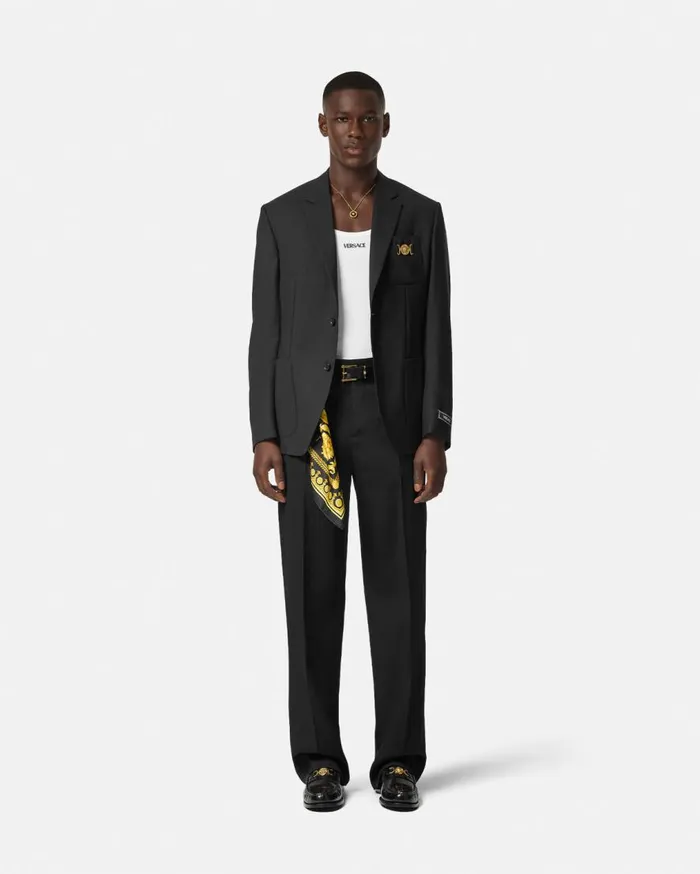 Versace TShirts and Polos Logo Ribbed Tank Top White 8211 Men Versace TShirts and Polos Logo Ribbed Tank Top White 8211 Men