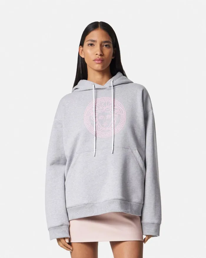 Versace TShirts and Sweatshirts Medusa Hoodie Gray 8211 Women Versace TShirts and Sweatshirts Medusa Hoodie Gray 8211 Women