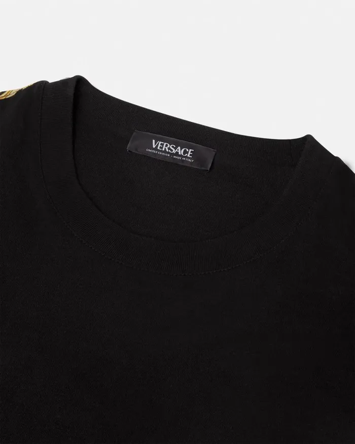 Versace TShirts and Sweatshirts Pride Barocco Logo TShirt Blackprint 8211 WomenMen Versace TShirts and Sweatshirts Pride Barocco Logo TShirt Blackprint 8211 WomenMen