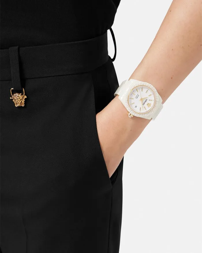 Versace Watches DV One Automatic Watch White 8211 Women Versace Watches DV One Automatic Watch White 8211 Women