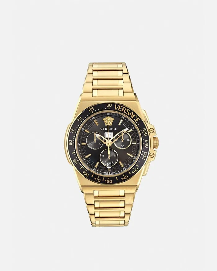 Versace Watches Greca Extreme Chrono Watch Gold 8211 Men