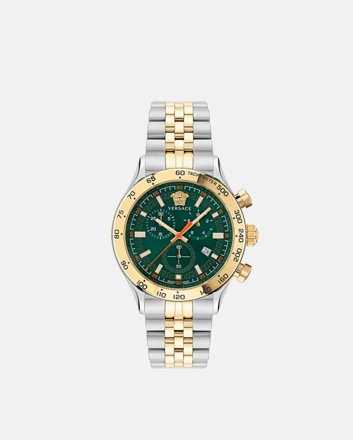 Versace Watches Hellenyium Chrono Watch Gold 8211 Men