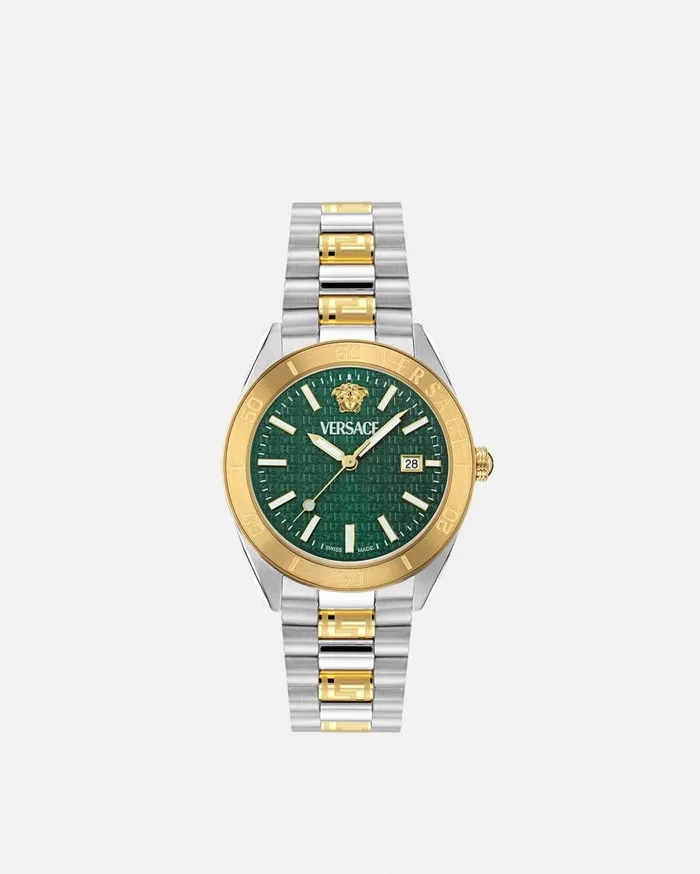 Versace Watches VDome Watch Goldsilver 8211 Men