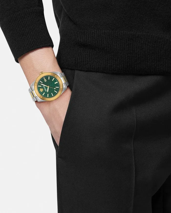 Versace Watches VDome Watch Goldsilver 8211 Men Versace Watches VDome Watch Goldsilver 8211 Men