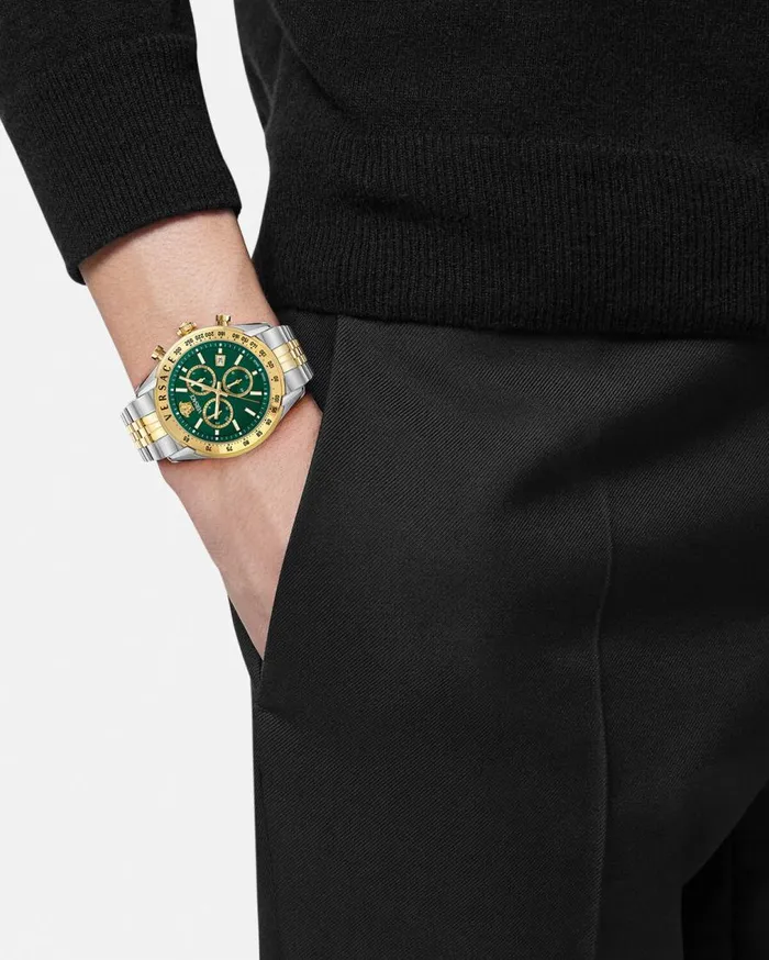 Versace Watches Versace Chrono Master Watch Greengold 8211 Men Versace Watches Versace Chrono Master Watch Greengold 8211 Men