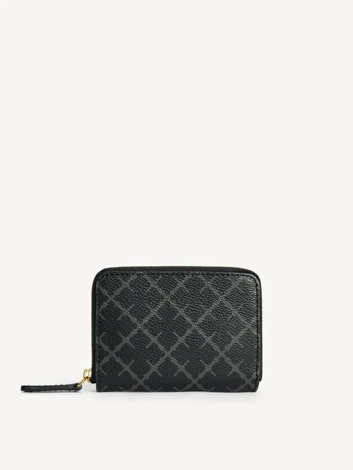 Wallets and Cardholders Women By Malene Birger Elia Printed Coin Purse Charcoal