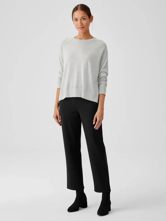 Washable Flex Ponte Straight Pant Black Women Eileen Fisher Pants Shorts and Jumpsuits