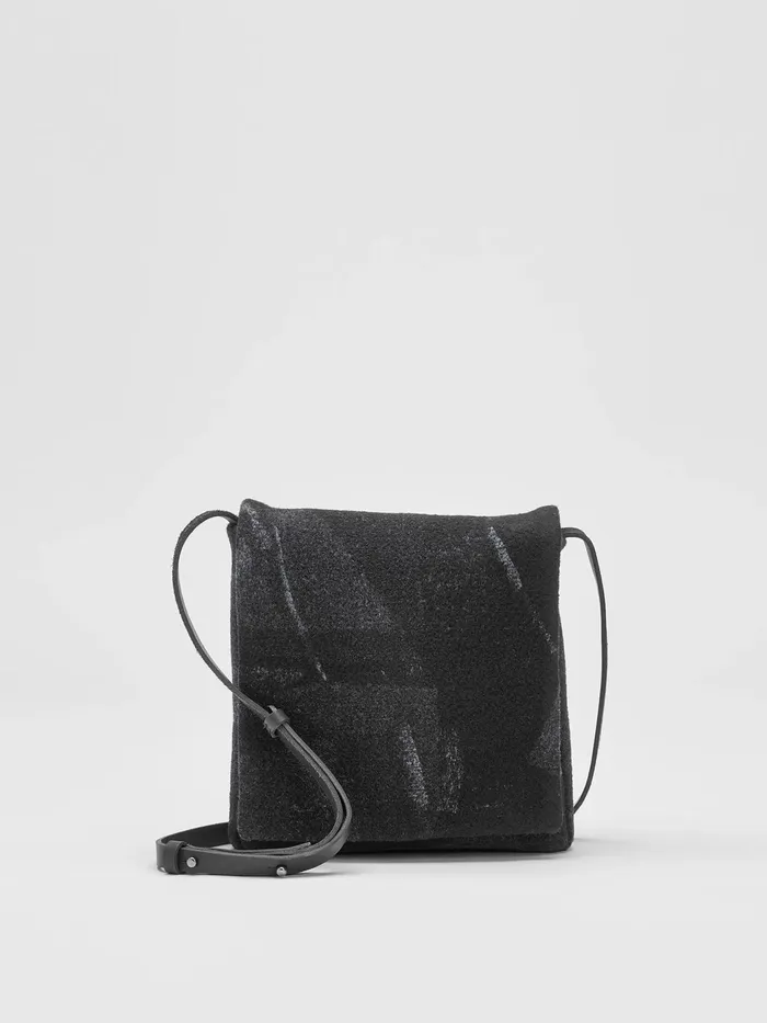 Waste No More Crossbody Bag Charcoal Women Eileen Fisher Accessories
