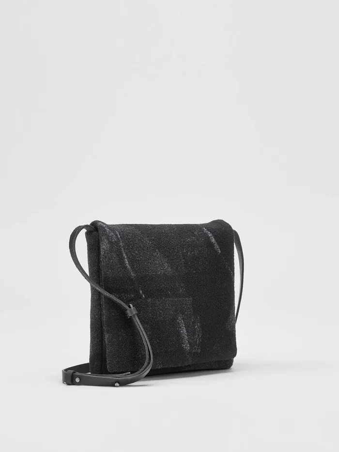 Waste No More Crossbody Bag Charcoal Women Eileen Fisher Accessories