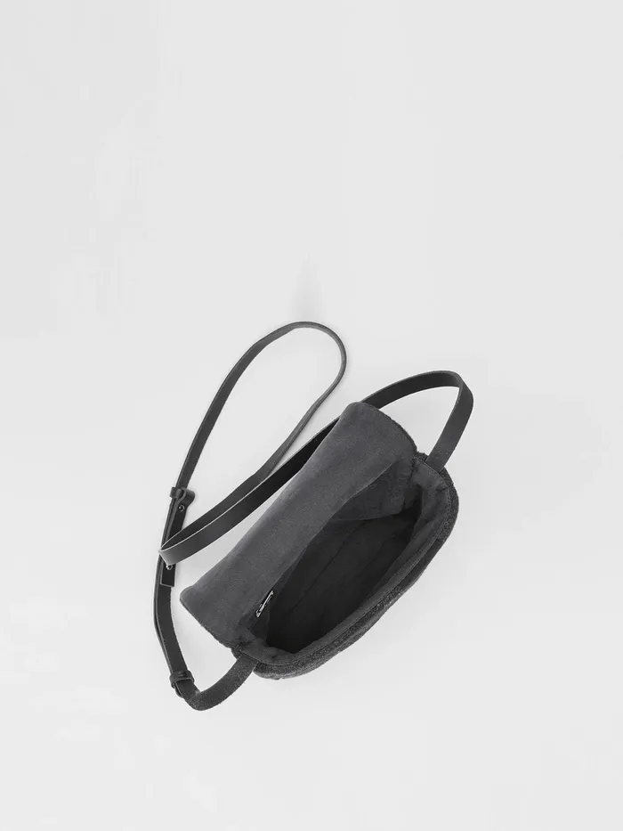 Waste No More Crossbody Bag Charcoal Women Eileen Fisher Accessories