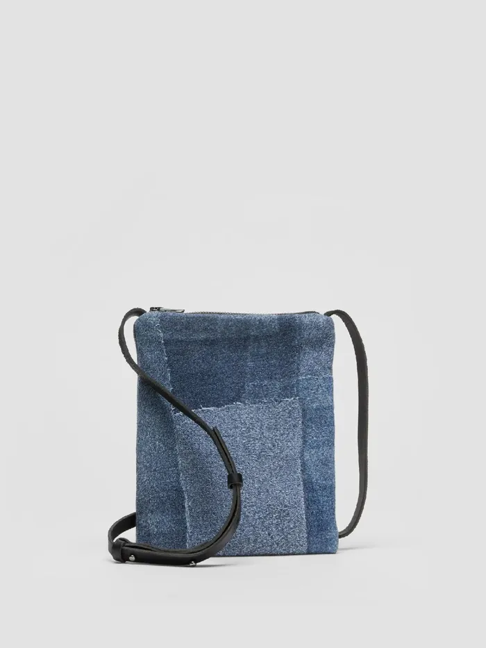 Waste No More Denim Crossbody Bag Indigo Women Eileen Fisher Accessories