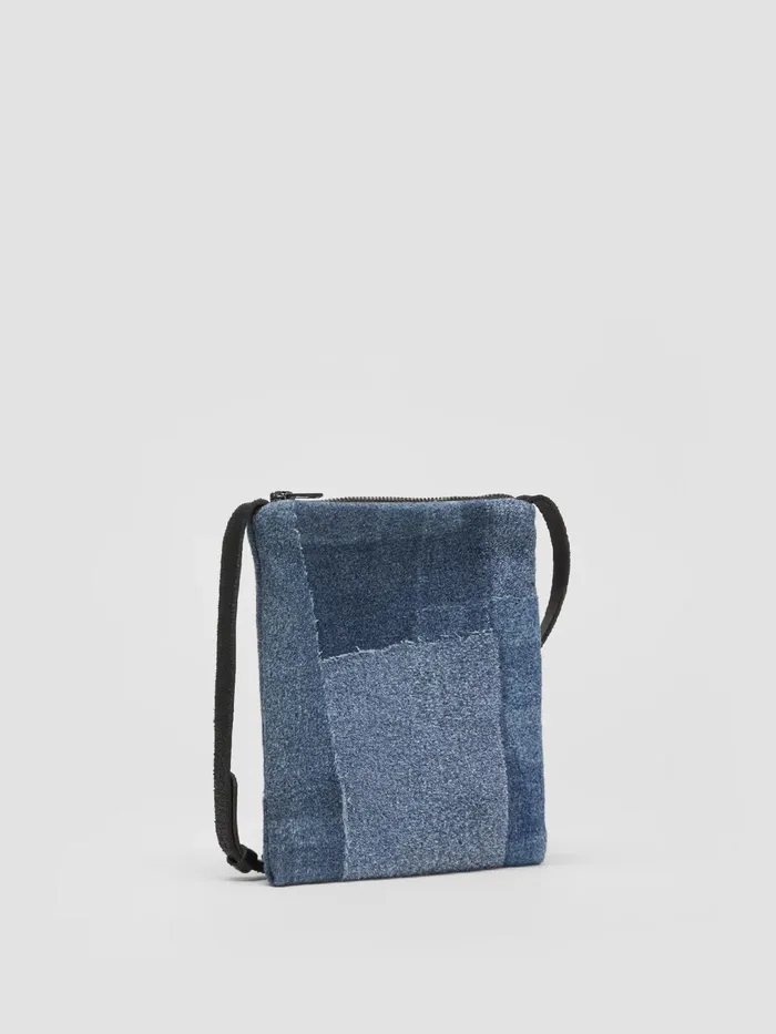 Waste No More Denim Crossbody Bag Indigo Women Eileen Fisher Accessories