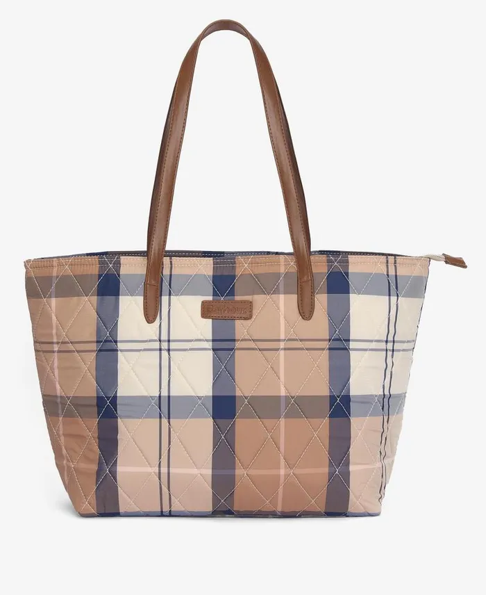 Wetherham Quilted Tartan Tote Bag Primrose Hessian Women Barbour Bags and Luggage