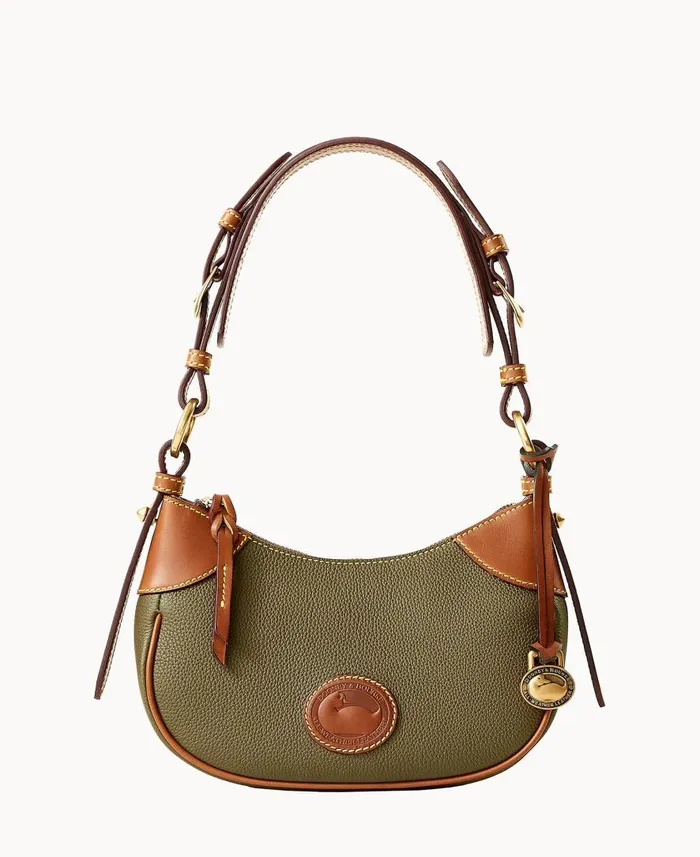 Woman All Weather Leather 30 Demi Shoulder 22 Green Dooney and Bourke Shoulder Bags