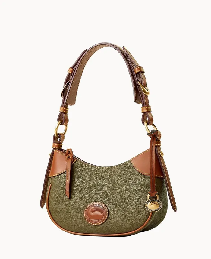 Woman All Weather Leather 30 Demi Shoulder 22 Green Dooney and Bourke Shoulder Bags Woman All Weather Leather 30 Demi Shoulder 22 Green Dooney and Bourke Shoulder Bags