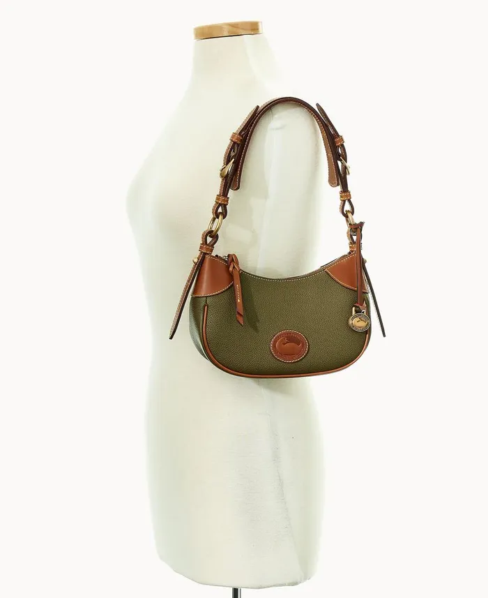 Woman All Weather Leather 30 Demi Shoulder 22 Green Dooney and Bourke Shoulder Bags Woman All Weather Leather 30 Demi Shoulder 22 Green Dooney and Bourke Shoulder Bags