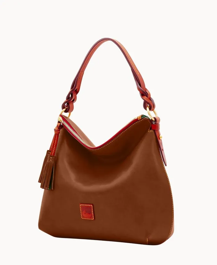 Woman Florentine Twist Strap Hobo Chestnut Dooney and Bourke Shoulder Bags Woman Florentine Twist Strap Hobo Chestnut Dooney and Bourke Shoulder Bags
