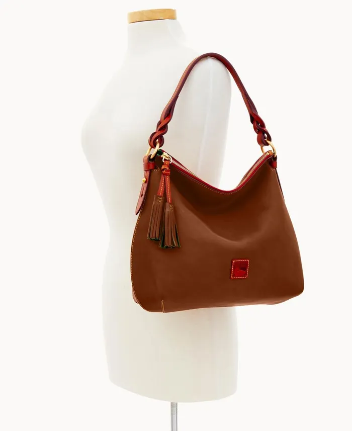 Woman Florentine Twist Strap Hobo Chestnut Dooney and Bourke Shoulder Bags Woman Florentine Twist Strap Hobo Chestnut Dooney and Bourke Shoulder Bags