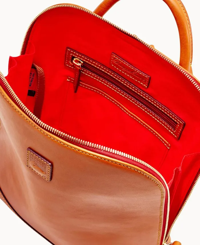 Woman Florentine Zip Pod Backpack Natural Dooney and Bourke Backpacks Woman Florentine Zip Pod Backpack Natural Dooney and Bourke Backpacks