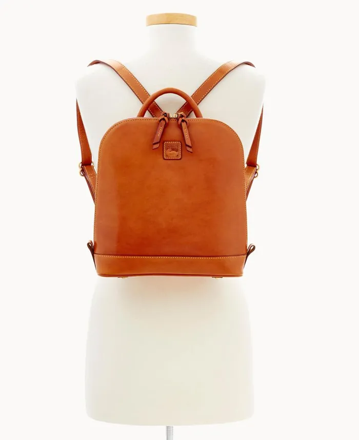 Woman Florentine Zip Pod Backpack Natural Dooney and Bourke Backpacks Woman Florentine Zip Pod Backpack Natural Dooney and Bourke Backpacks