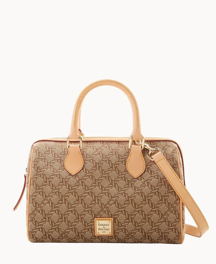 Woman Maritime Barrel Satchel Brown Dooney and Bourke Satchels