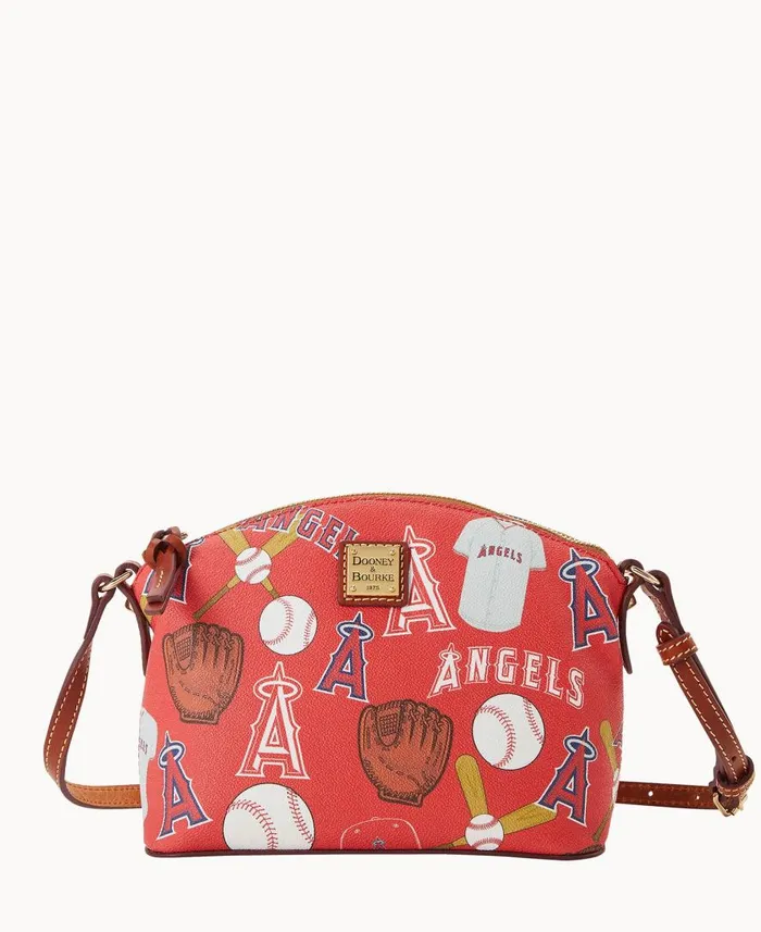 Woman MLB Angels Suki Crossbody Angels Dooney and Bourke Crossbodies