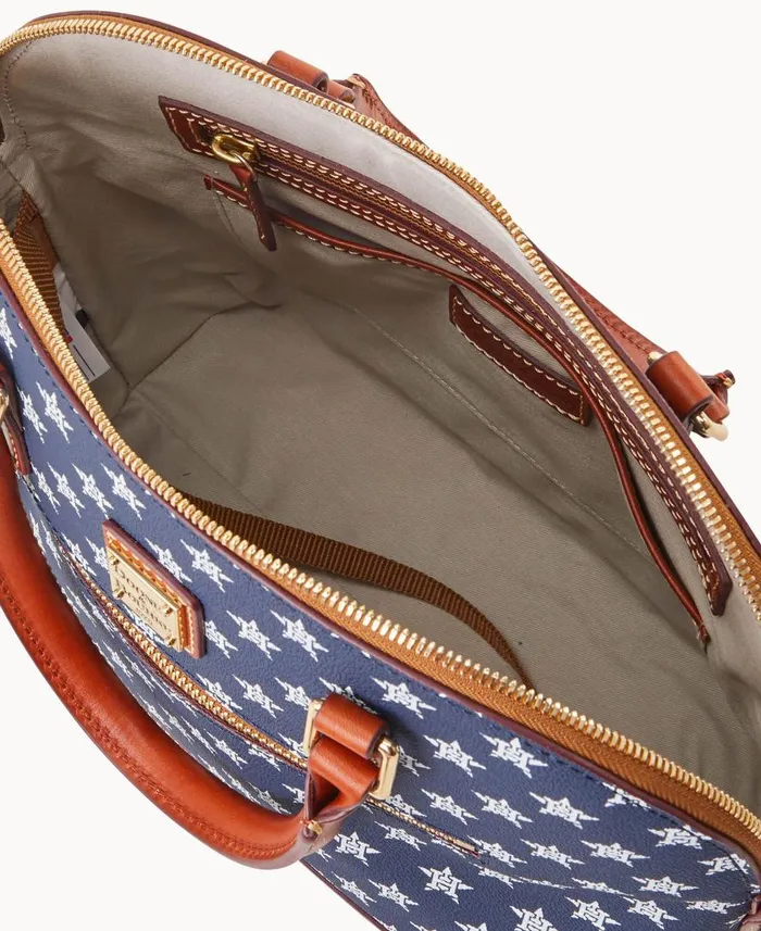 Woman MLB Astros Domed Zip Satchel Astros Dooney and Bourke Satchels Woman MLB Astros Domed Zip Satchel Astros Dooney and Bourke Satchels