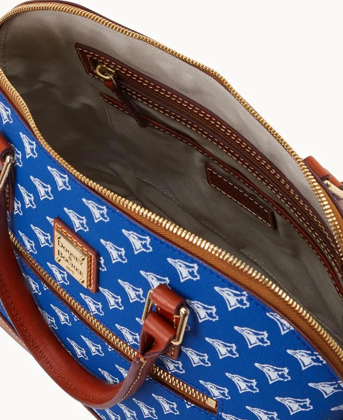 Woman MLB Blue Jays Domed Zip Satchel Blue Jays Dooney and Bourke Satchels Woman MLB Blue Jays Domed Zip Satchel Blue Jays Dooney and Bourke Satchels