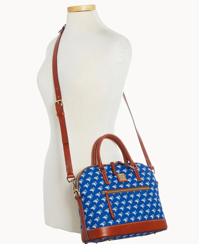 Woman MLB Blue Jays Domed Zip Satchel Blue Jays Dooney and Bourke Satchels Woman MLB Blue Jays Domed Zip Satchel Blue Jays Dooney and Bourke Satchels
