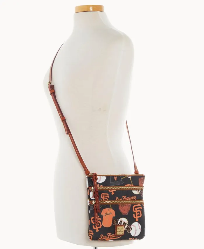 Woman MLB Giants N S Triple Zip Crossbody Giants Dooney and Bourke Crossbodies Woman MLB Giants N S Triple Zip Crossbody Giants Dooney and Bourke Crossbodies