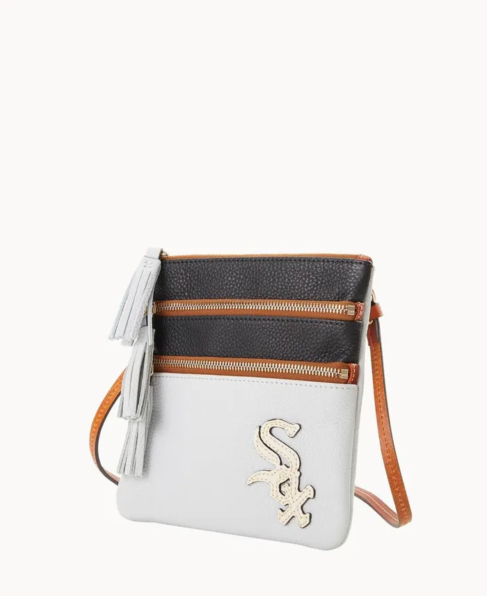 Woman MLB White Sox Triple Zip Crossbody White Sox Dooney and Bourke Crossbodies Woman MLB White Sox Triple Zip Crossbody White Sox Dooney and Bourke Crossbodies