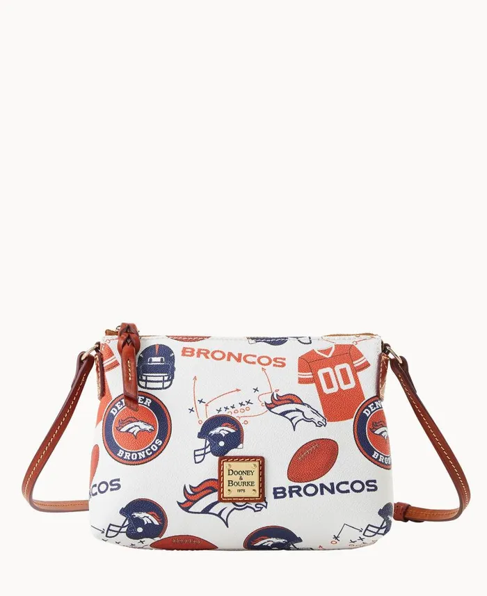 Woman NFL Broncos Crossbody Pouchette Broncos Dooney and Bourke Crossbodies