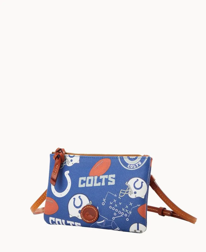 Woman NFL Colts Top Zip Crossbody Colts Dooney and Bourke Crossbodies Woman NFL Colts Top Zip Crossbody Colts Dooney and Bourke Crossbodies