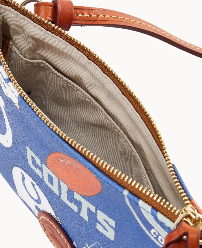 Woman NFL Colts Top Zip Crossbody Colts Dooney and Bourke Crossbodies Woman NFL Colts Top Zip Crossbody Colts Dooney and Bourke Crossbodies