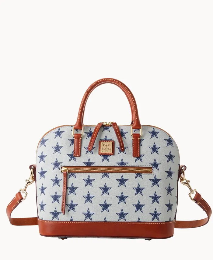Woman NFL Cowboys Domed Zip Satchel Cowboys Dooney and Bourke Satchels
